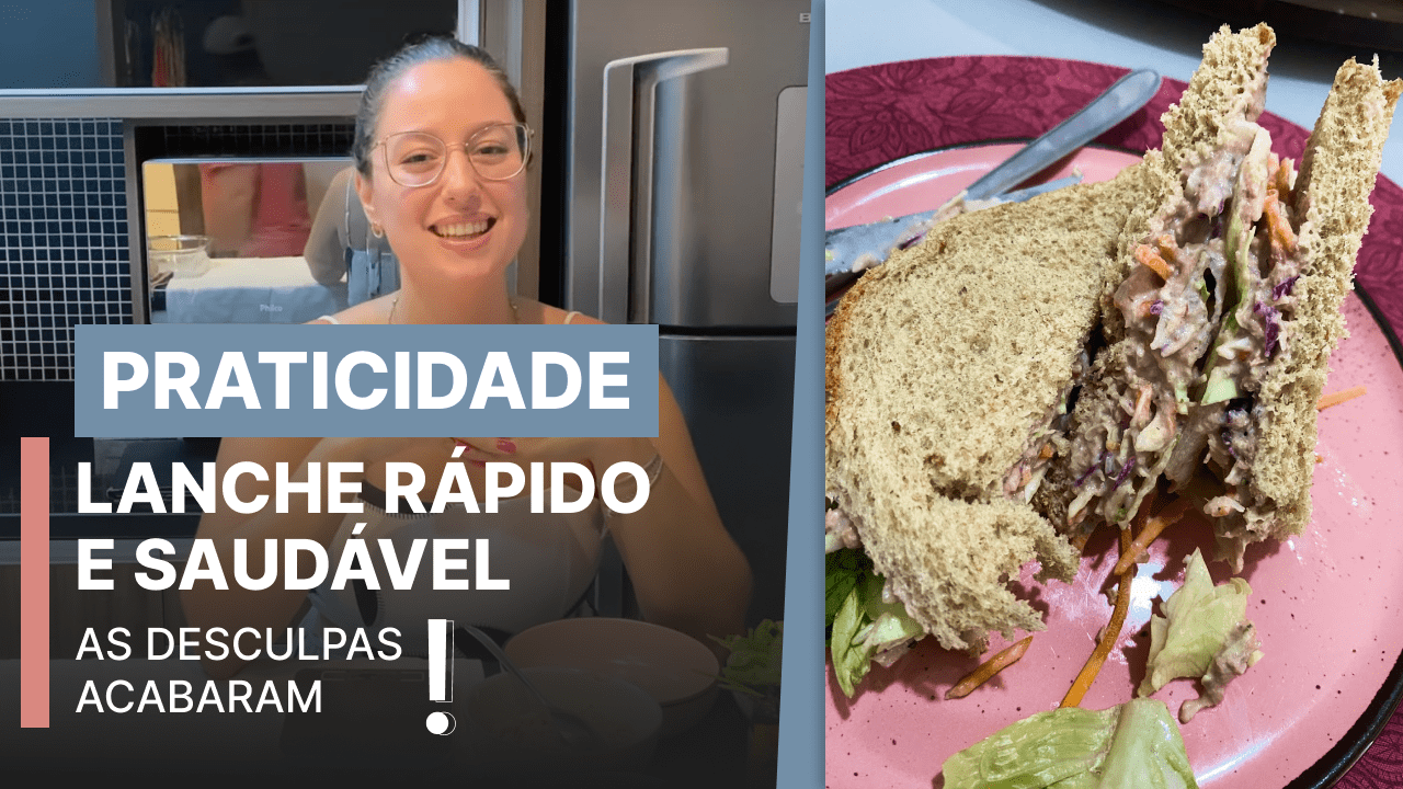 Lanche rápido e saudável